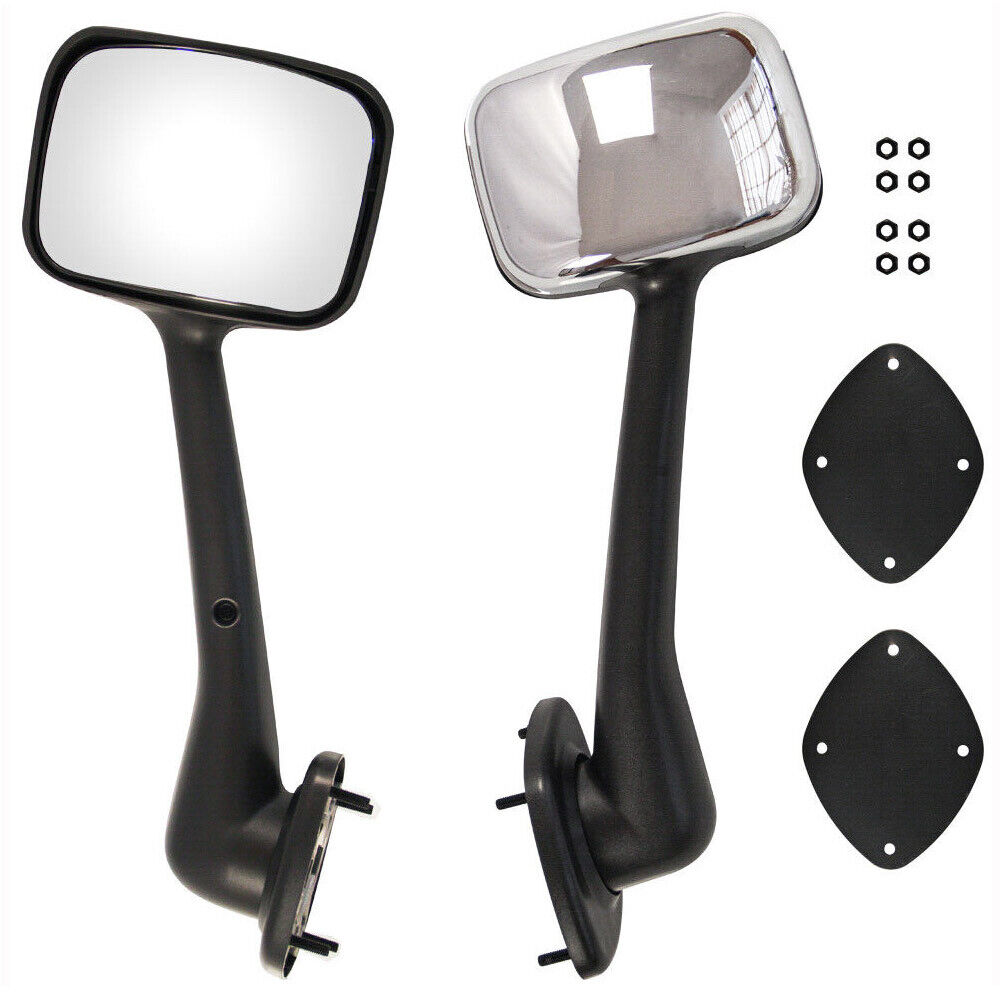 Chrome Hood Mirrors For Freightliner Cascadia Left And Right Side_voghion.com